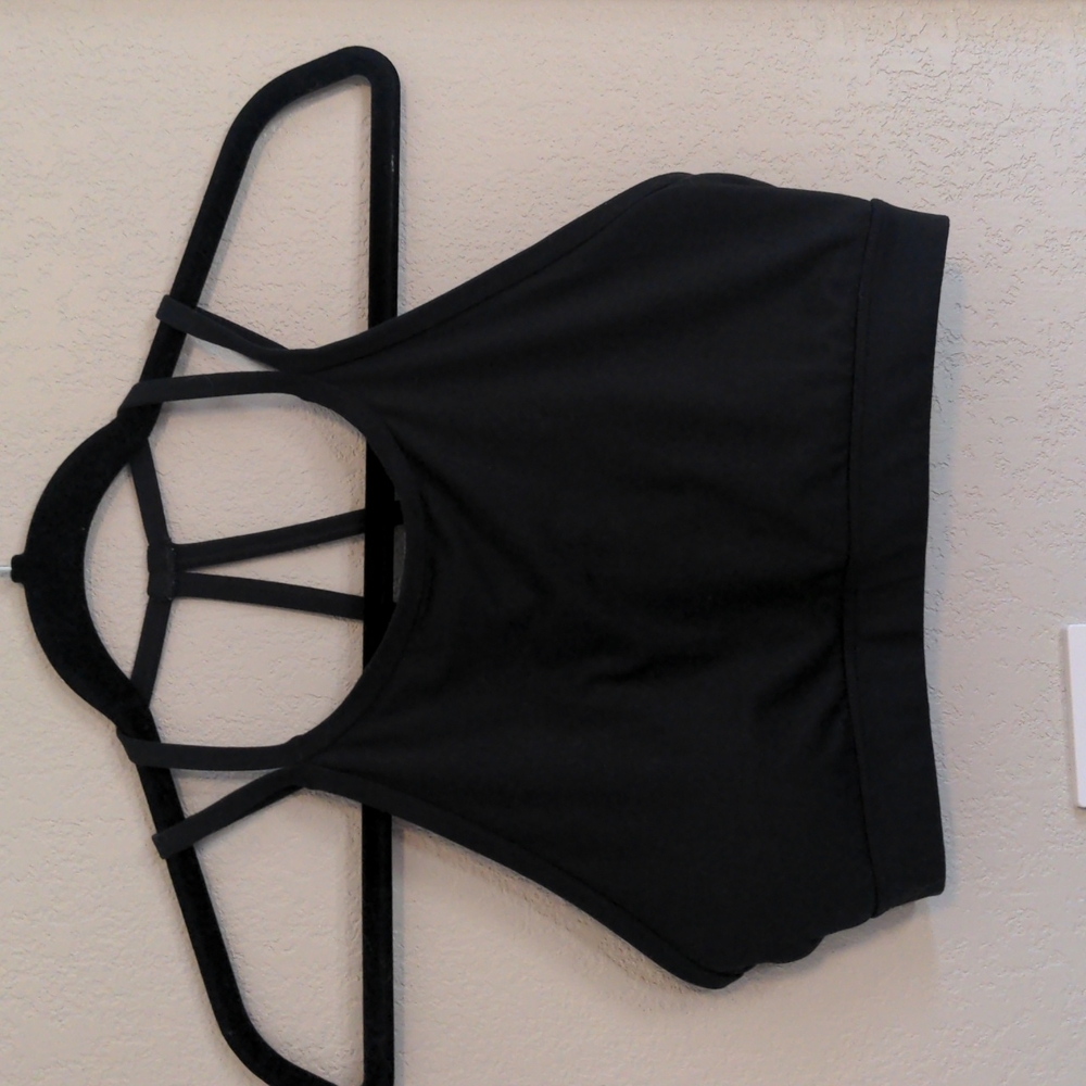 Prana Black High-Neck Sports Bra